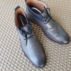 Cole Haan Wide Boots Williams Welt Chukka Dress Boat Gray Size 12 Wide